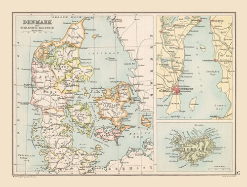 Schleswig Holstein Germany Denmark Poster Print by Bartholomew Bartholomew # ITDE0023