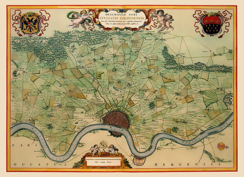 Cologne Area Germany - Visscher 1681 Poster Print by Visscher Visscher # ITCO0009