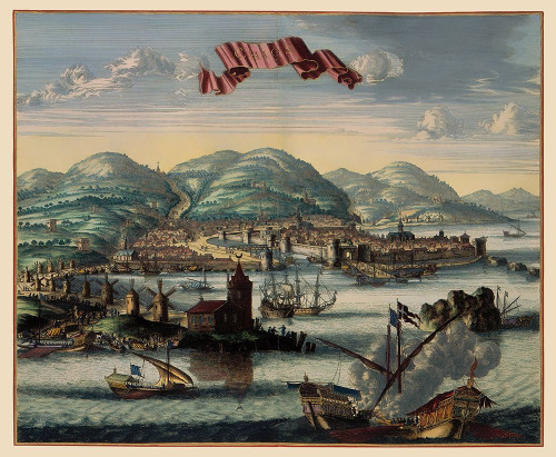 Chios Panoramic Greece - Jansson 1657 Poster Print by Jansson Jansson # ITCH0008