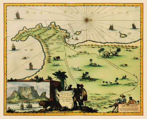 Cape of Good Hope South Africa - Nieuhoff 1682 Poster Print by Nieuhoff Nieuhoff # ITCA0038