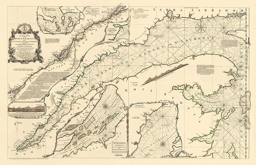 St Laurence River Fort Frontenac Isle Anticost Poster Print by Jeffreys Jeffreys # ITCA0022