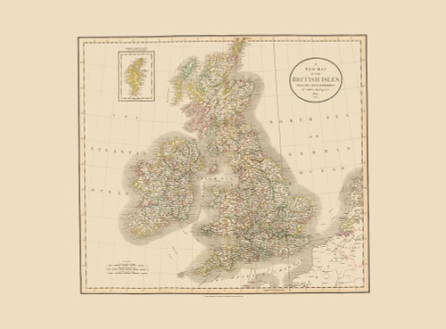 British Isles - Cary 1807 Poster Print by Cary Cary # ITBR0018