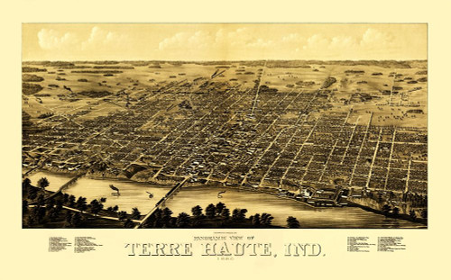 Terre Haute Indiana - Beck 1880 Poster Print by Beck Beck # INTE0002