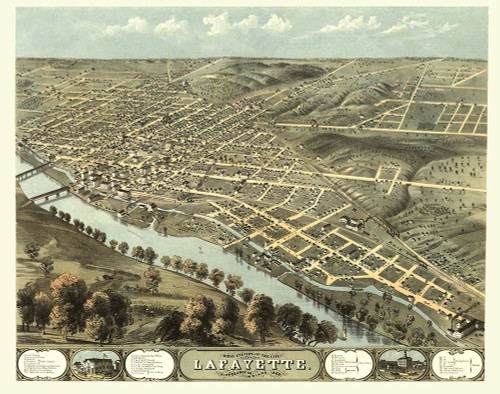 Lafayette Indiana - Ruger 1868 Poster Print by Ruger Ruger # INLA0008 Lafayette Indiana - Ruger 1868 Poster Print by Ruger Ruger # INLA0008