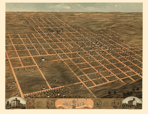 Monmouth Illinois - Ruger 1869 Poster Print by Ruger Ruger # ILMO0008