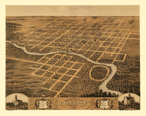 Pontiac Illinois - Ruger 1869 Poster Print by Ruger Ruger # ILPO0002