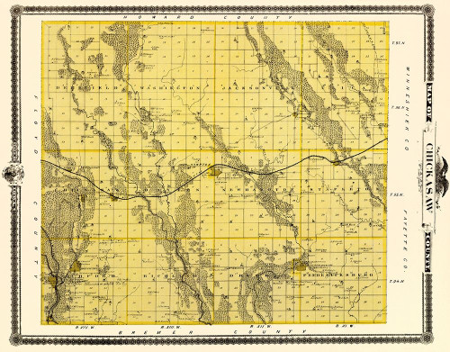 Chickasaw Iowa Landowner - Andreas 1874 Poster Print by Andreas Andreas # IACH0001