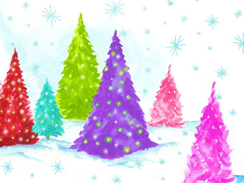 Magic Christmas Trees II   Poster Print by PI Studio PI Studio  # HP145A