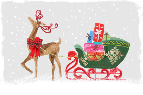 Proud Reindeer with Gifts  Poster Print by PI Studio PI Studio  # HP041A