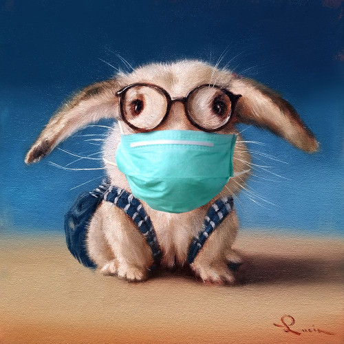 Back To School - Mask Poster Print by Lucia Heffernan # H1719D