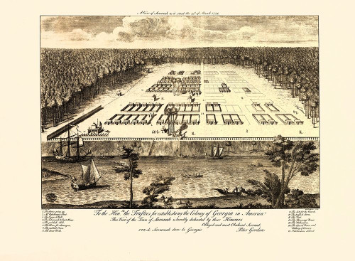 Savannah Georgia - Gordon 1734 Poster Print by Gordon Gordon # GASA0004