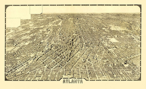 Atlanta Georgia - Foote 1919 Poster Print by Foote Foote # GAAT0001