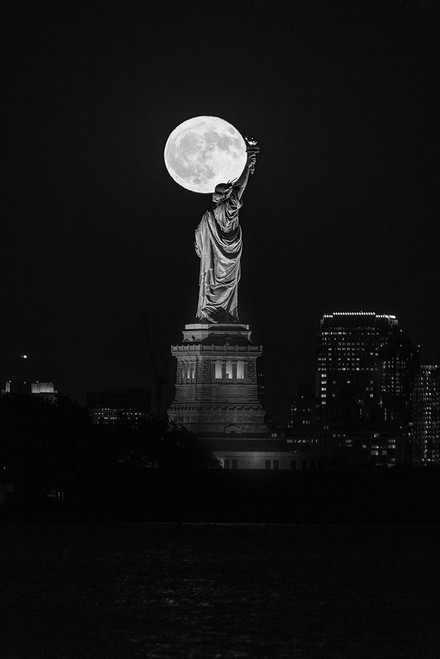 Full Moon New York Poster Print by Bruce Getty # G2063D
