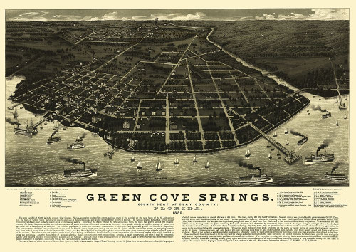 Green Cove Springs Florida - Beck 1885 Poster Print by Beck Beck # FLGR0001