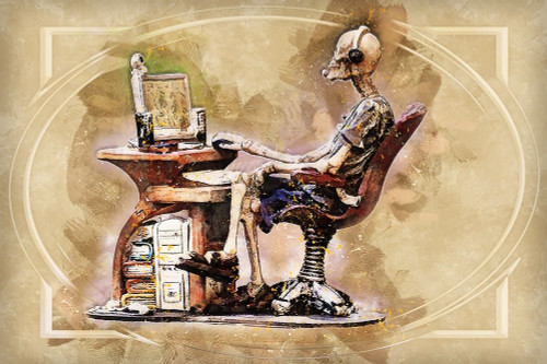 Help Desk Poster Print by Ronald Bolokofsky # FAS2307