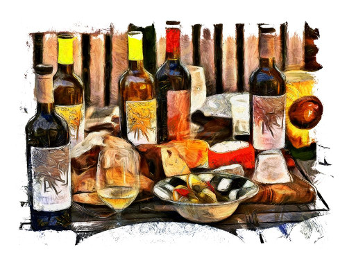 Sunday Feast Poster Print by Ronald Bolokofsky # FAS2284