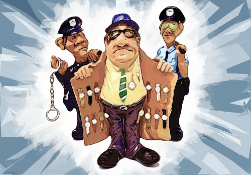Busted  Poster Print by Ronald Bolokofsky # FAS2301