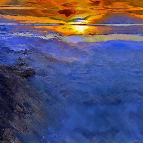 Summer Sunset Poster Print by Ronald Bolokofsky # FAS2257