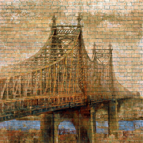 NY Bridge II Poster Print by Ronald Bolokofsky # FAS2227
