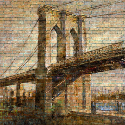 NY Bridge I Poster Print by Ronald Bolokofsky # FAS2226