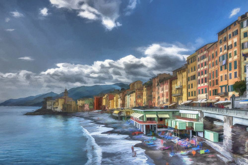 Camogli I Poster Print by Ronald Bolokofsky # FAS2190