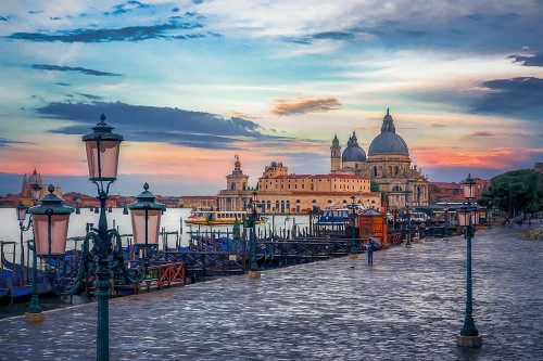Venetian Dawn Poster Print by Ronald Bolokofsky # FAS2158