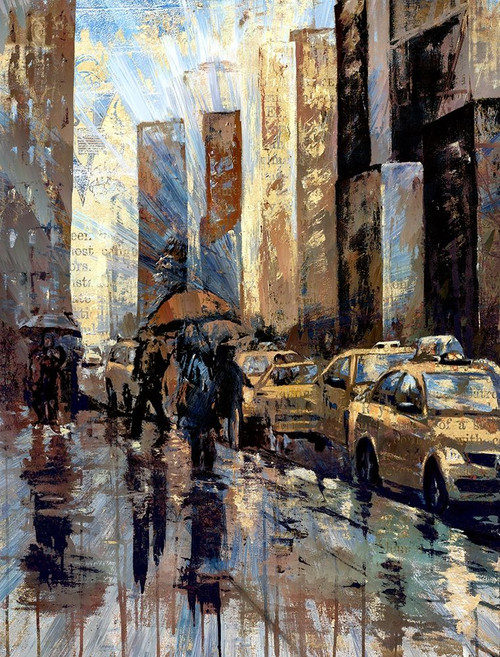 New York Taxis II Poster Print by Ronald Bolokofsky # FAS2108