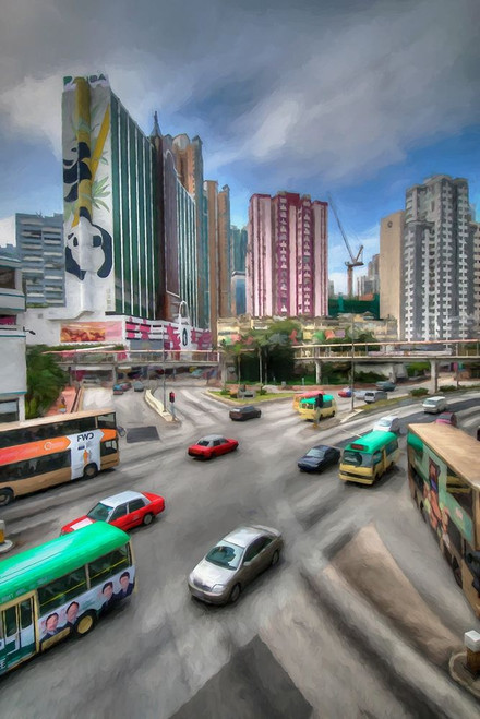 Hong Kong Traffic I Poster Print by Ronald Bolokofsky # FAS2095