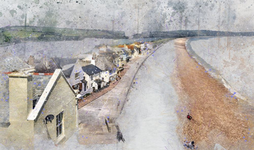 Slapton Sands Poster Print by Ronald Bolokofsky # FAS2136