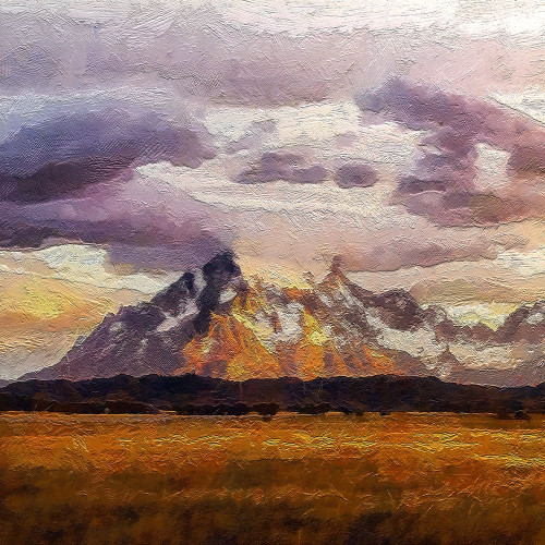 Torres del Paine At Sunrise I Poster Print by Ronald Bolokofsky # FAS2034