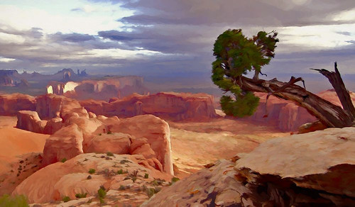 Hunts Mesa Sunrise Poster Print by Ronald Bolokofsky # FAS1989