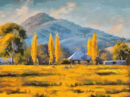 Amber Fields Poster Print by Ronald Bolokofsky # FAS1948