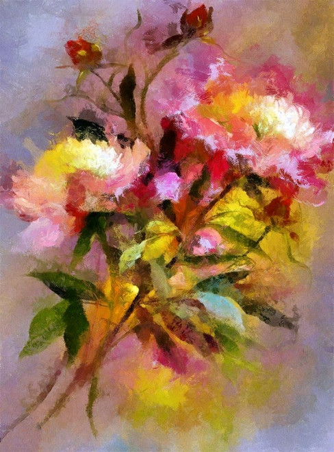 Fresh Flowers II Poster Print by Ronald Bolokofsky # FAS1893
