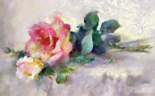 Fresh Roses I Poster Print by Ronald Bolokofsky # FAS1820