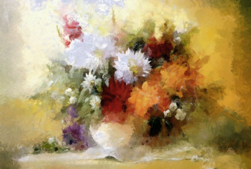 Warm Bouquet I Poster Print by Ronald Bolokofsky # FAS1823