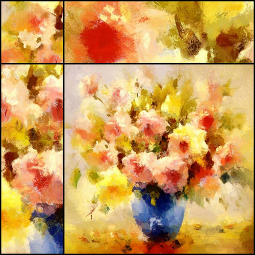 Elegant Bouquet Poster Print by Ronald Bolokofsky # FAS1892