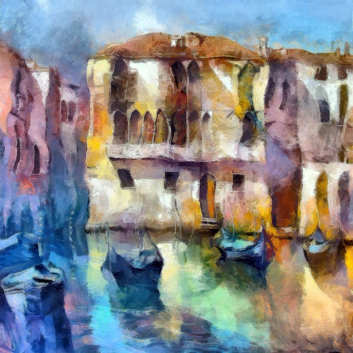 Venice Dreams Poster Print by Ronald Bolokofsky # FAS1632