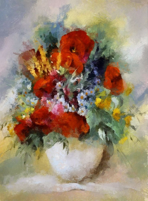 Summer Bouquet III Poster Print by Ronald Bolokofsky # FAS1841