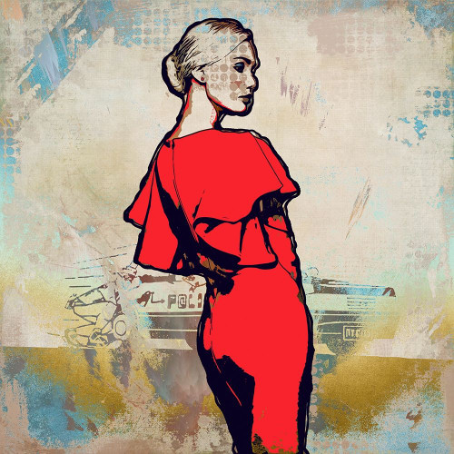 Fashionista VI Poster Print by Ronald Bolokofsky # FAS1694
