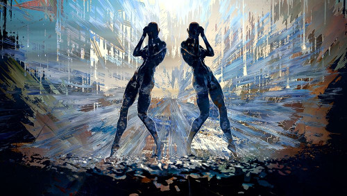 Dancing In the Rubble Poster Print by Ronald Bolokofsky # FAS1552
