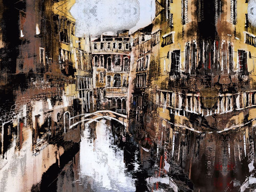 Old Venice II Poster Print by Ronald Bolokofsky # FAS1475