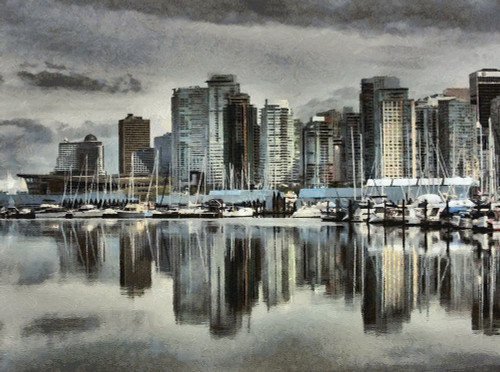 Vancouver Skyline Poster Print by Ronald Bolokofsky # FAS1501 Vancouver Skyline Poster Print by Ronald Bolokofsky # FAS1501