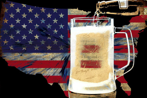 American Brew Poster Print by Ronald Bolokofsky # FAS1518