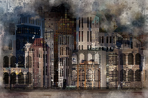 City On the Bay Poster Print by Ronald Bolokofsky # FAS1447