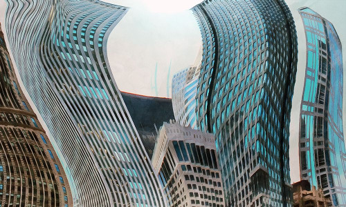 Chicago Skyscrapers Poster Print by Ronald Bolokofsky # FAS1442