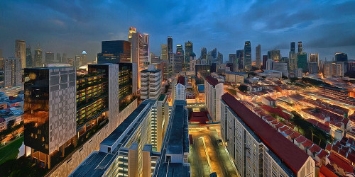 City Lights Poster Print by Ronald Bolokofsky # FAS1445