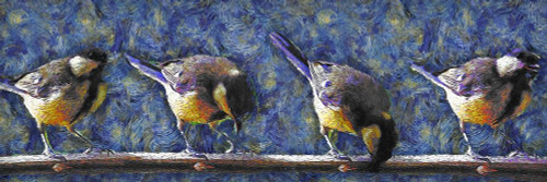 Sharing a Branch Poster Print by Ronald Bolokofsky # FAS1326