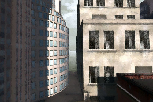 Between the Shadows Poster Print by Ronald Bolokofsky # FAS1374