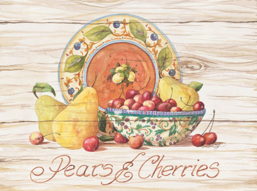 Pears and Cherries Poster Print by Unknown Unknown # F101618