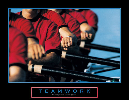 Teamwork - Rowers Poster Print by Unknown Unknown # F101737